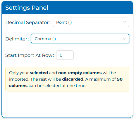 import metadata 3